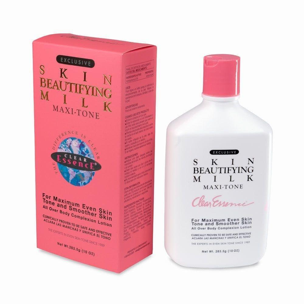 Clear Essence Exclusive Skin Beautifying Milk Maxi-tone Lotion – Feuchtigkeitsspendende Körperlotion für trockene Haut ohne Hydrochinon (295 ml)
