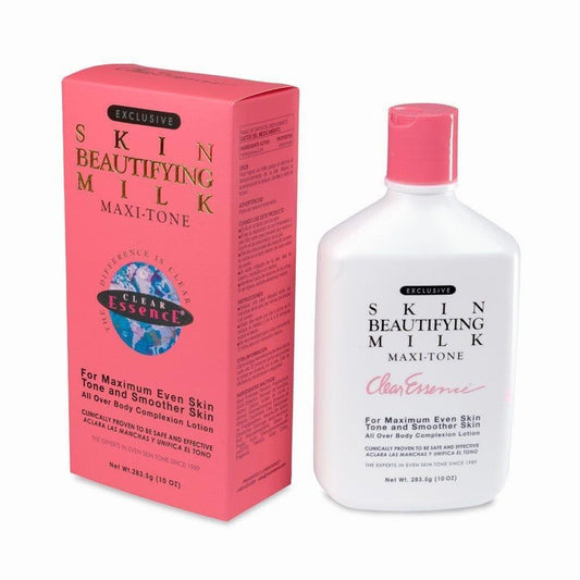 Clear Essence Exclusive Skin Beautifying Milk Maxi-tone Lotion – Feuchtigkeitsspendende Körperlotion für trockene Haut ohne Hydrochinon (295 ml)