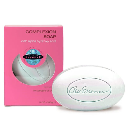 Clear Essence Anti-Aging Complexion Seife mit Alpha-Hydroxysäure - Reinigende und Peeling-Seifenbar - Anti-Aging und Akne-Seife - Dermatologisch getestet - Für alle Hauttypen (5 Unzen)