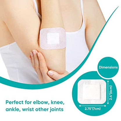 General Medi Sterile Islandverband mit Bordered Gaze – 100 Stück, 2,4" x 2,75" Gaze-Pads, Wundversorgungspad mit Kleberand – steril, weich & hoch saugfähig, medizinische Qualität