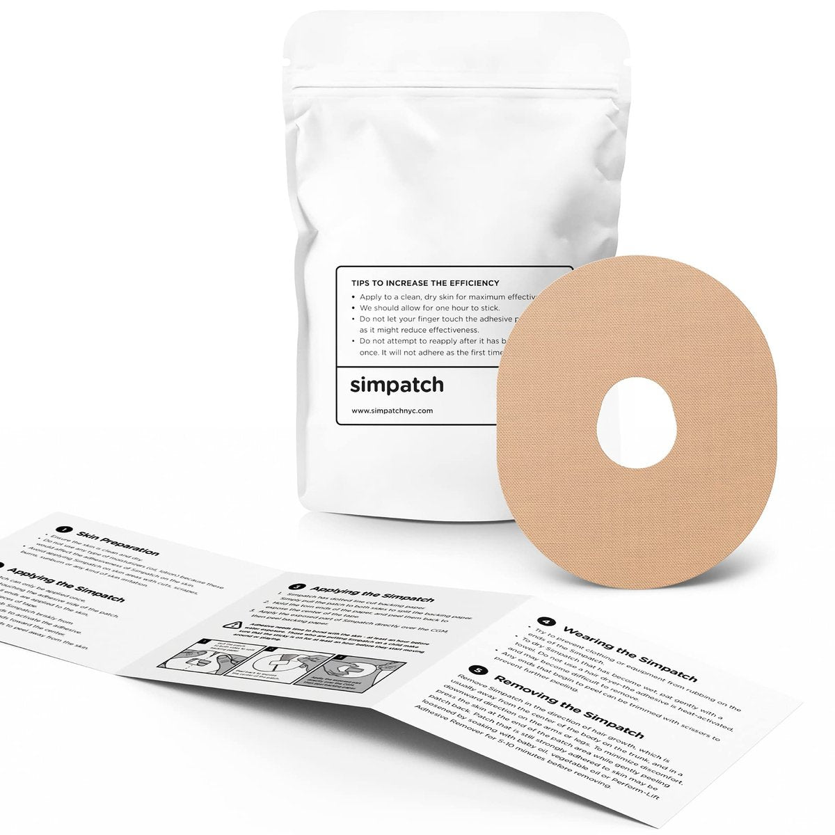 SIMPATCH Klebepflaster für Dexcom G7 (25er-Pack) – Transparente Fixierpflaster für zuverlässigen Halt