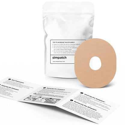 SIMPATCH Klebepflaster für Dexcom G7 (25er-Pack) – Transparente Fixierpflaster für zuverlässigen Halt