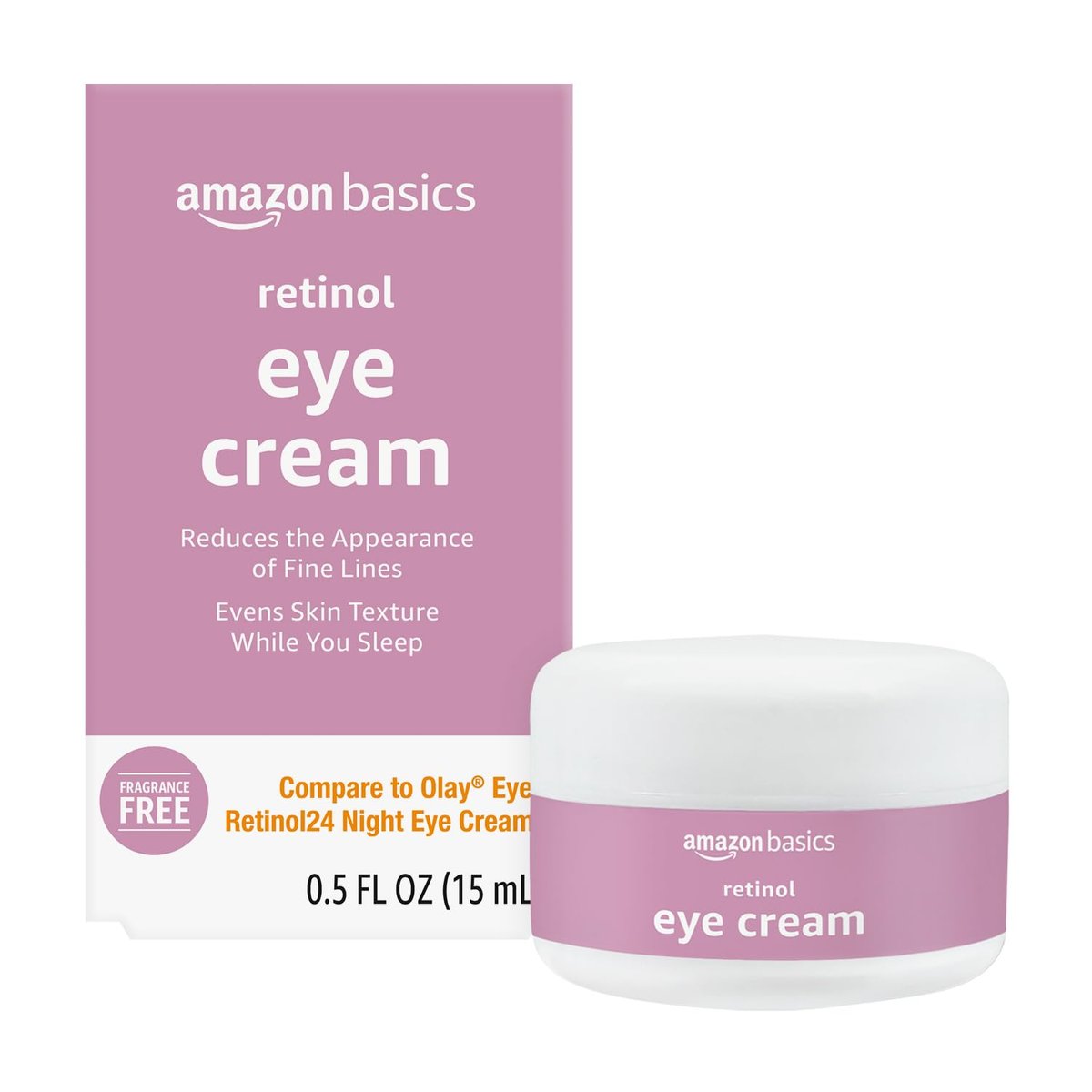 Amazon Basics Retinol Augencreme, Duftfrei, Reduziert feine Linien, Nachtpflege, 15 ml, 1er-Pack