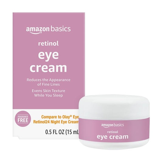 Amazon Basics Retinol Augencreme, Duftfrei, Reduziert feine Linien, Nachtpflege, 15 ml, 1er-Pack