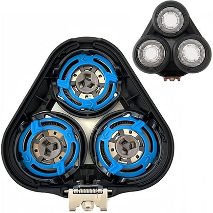 Gleway SH50 Ersatz-Scherkopf kompatibel mit Philips Series 5000 Rasierkopf, nur passend für runde Halbmesser-Kopfmodelle S5370/84, S5370/81, S5660/84, S5590/81, S5290/88, S5210/81 (Schwarz)