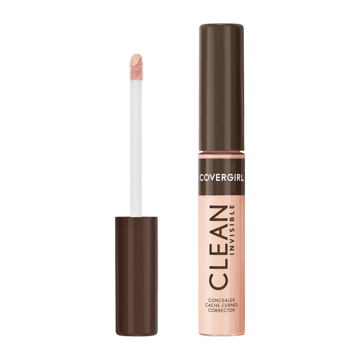Covergirl Clean Invisible Concealer – Leichter, feuchtigkeitsspendender Concealer mit veganer Formel, Farbe 103 Light Ivory, 6,5 ml