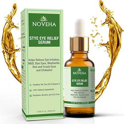 NOVEHA Stye Relief Serum – Linderung bei Blepharitis und Lidrandknötchen (20 ml)