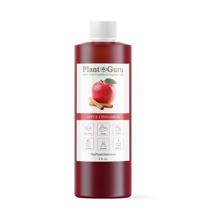 Plant Guru Apple Zimt Duftöl 240 ml – Aromatherapie, Duftöl für DIY Seife, Kerzen, Badebomben, Reed Diffuser