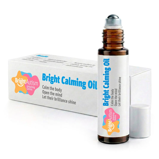 Bright Calming Oil von Bright Autism - Beruhigendes Öl für Kinder zur Stresslinderung - Natürliches Schlafmittel, sanfte organische Roll-On-Mischung 10ml - Perfekt für die Schlafenszeit-Routine Ihres Kindes