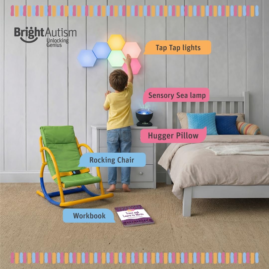 Bright Calming Oil von Bright Autism - Beruhigendes Öl für Kinder zur Stresslinderung - Natürliches Schlafmittel, sanfte organische Roll-On-Mischung 10ml - Perfekt für die Schlafenszeit-Routine Ihres Kindes