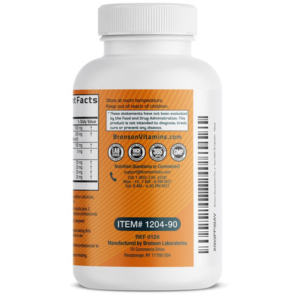 Bronson Glucosamin Chondroitin Curcumin & MSM – Fortschrittliche Gelenk- und Knorpelformel, Unterstützt gesunde Gelenke, Beweglichkeit & Knorpel – Non-GMO, 90 Kapseln