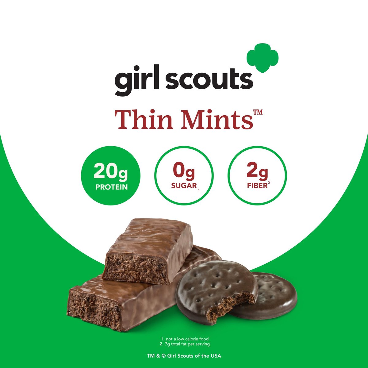 think! Proteinriegel – Dünne Minz-Girl-Scouts-Geschmack, glutenfrei, koscher, 10er-Pack (2,1 Unzen pro Riegel)