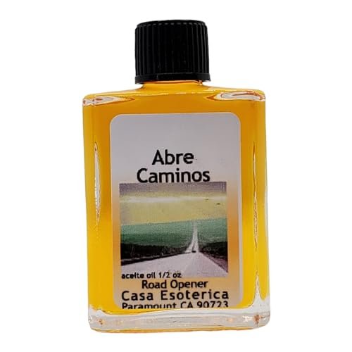 Road Opener Oil (Abre Caminos Aceite) Spirituelles Salböl von CASA ESOTERICA MAGICK SPACE - Orange - für das Beseitigen von Hindernissen und Förderung des Erfolgs - 0,5 FL OZ (1 Packung)