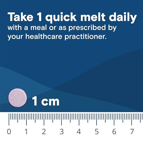 Bariatric Fusion Vitamin B12 1000 µg Sublingual-Schmelztabletten | Traubengeschmack | Vitamin B12 zum Zergehenlassen unter der Zunge mit Folsäure | Zuckerfrei | Methylcobalamin | 90 Stück