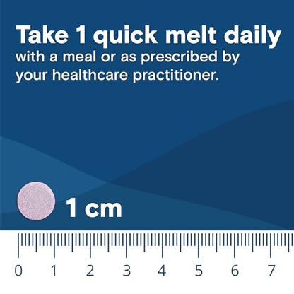 Bariatric Fusion Vitamin B12 1000 µg Sublingual-Schmelztabletten | Traubengeschmack | Vitamin B12 zum Zergehenlassen unter der Zunge mit Folsäure | Zuckerfrei | Methylcobalamin | 90 Stück