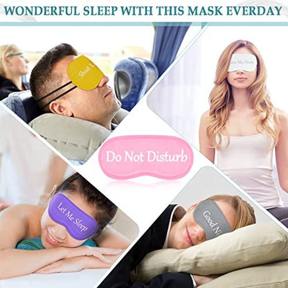 Eurzom 20er-Pack Lustige Schlafmasken mit verstellbarem Riemen, Schlaf-Brille für Nacht, für Spa, Frauen, Männer, Erwachsene, Pyjama-Party-Geschenke (Frische Farben)