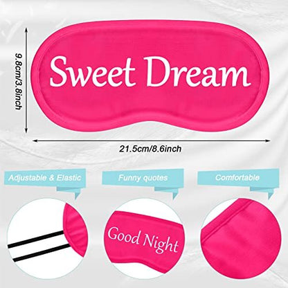 Eurzom 20er-Pack Lustige Schlafmasken mit verstellbarem Riemen, Schlaf-Brille für Nacht, für Spa, Frauen, Männer, Erwachsene, Pyjama-Party-Geschenke (Frische Farben)