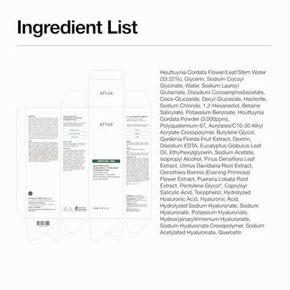 ANUA Heartleaf Quercetinol Pore Deep Cleansing Foam – Porenreinigender Gesichtswaschschaum mit BHA, 150 ml