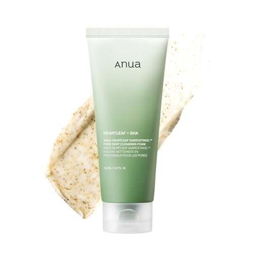 ANUA Heartleaf Quercetinol Pore Deep Cleansing Foam – Porenreinigender Gesichtswaschschaum mit BHA, 150 ml