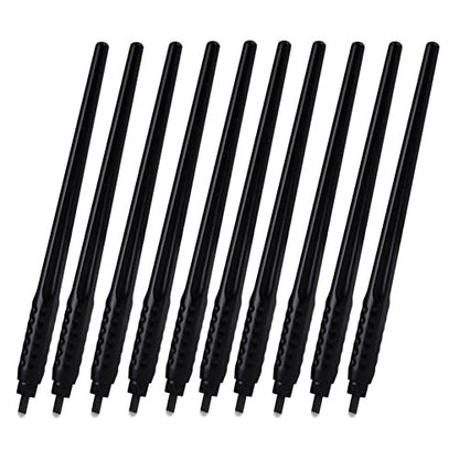 ALIWOD Einweg-Mikroblading-Stift U18, 10er-Pack, 0,18 mm (18u) für Augenbrauen-Make-up, Mikroblading-Zubehör