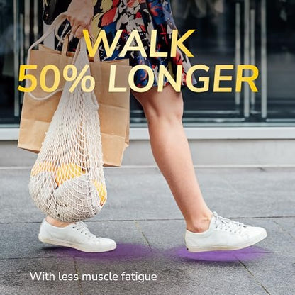Dr. Scholl's Walk Longer Einlegesohlen für Damen - Bequeme Plüsch-Schaumstoffpolsterung für Gehen, Wandern und Stehen mit Fußgewölbestütze - 50% länger gehen ohne Muskelermüdung