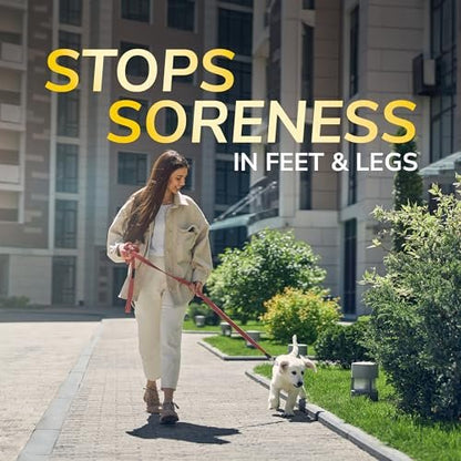 Dr. Scholl's Walk Longer Einlegesohlen für Damen - Bequeme Plüsch-Schaumstoffpolsterung für Gehen, Wandern und Stehen mit Fußgewölbestütze - 50% länger gehen ohne Muskelermüdung
