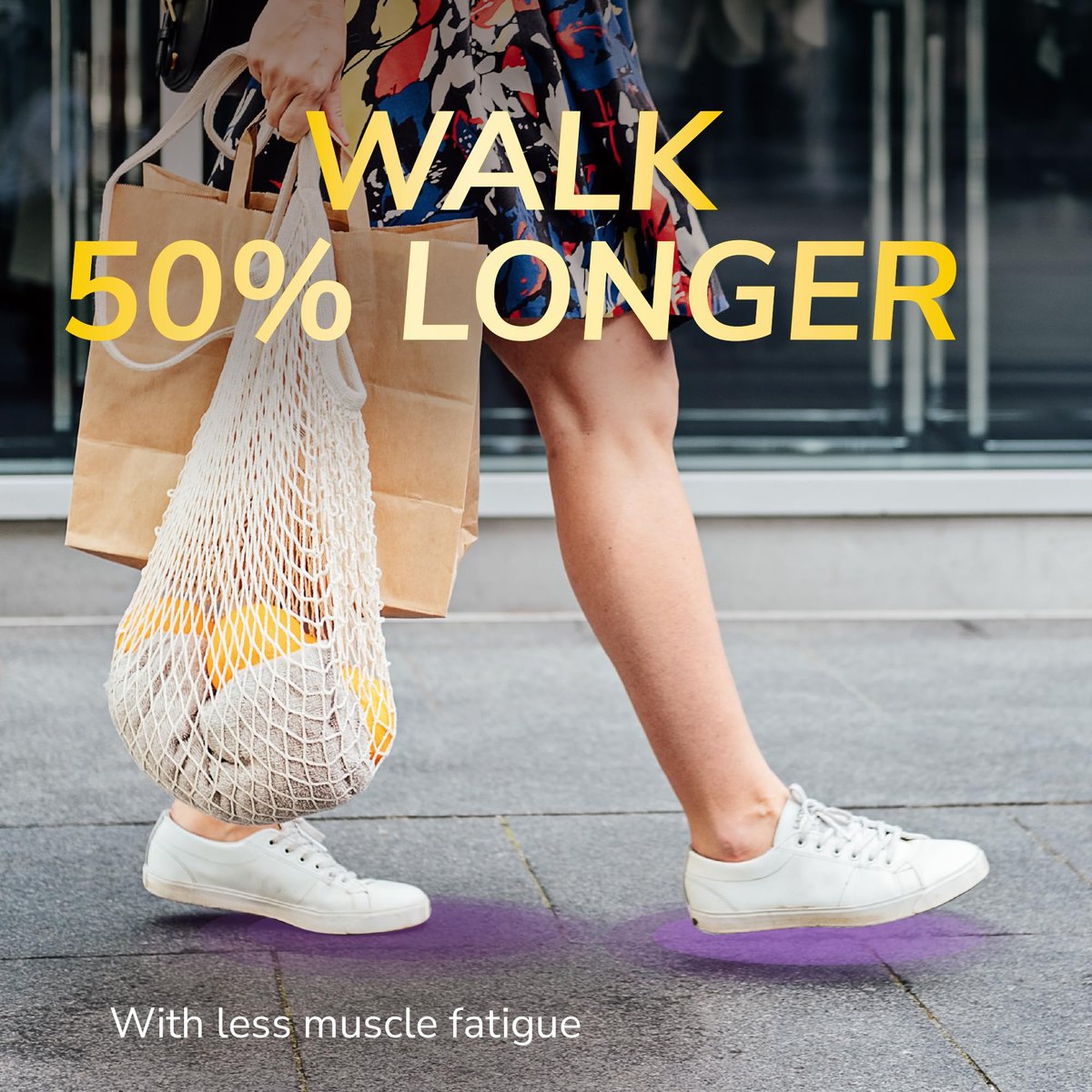 Dr. Scholl's Walk Longer Einlegesohlen für Damen - Bequeme Plüsch-Schaumstoffpolsterung für Gehen, Wandern und Stehen mit Fußgewölbestütze - 50% länger gehen ohne Muskelermüdung