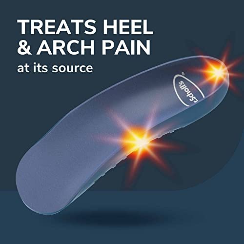Dr. Scholl's Fersen- und Fußgewölbe-Stütz-Einlegesohlen für ganztägige Schmerzlinderung, ¾-Längen Schuh-Einlagen, Damen Größe 6-10, 1 Paar