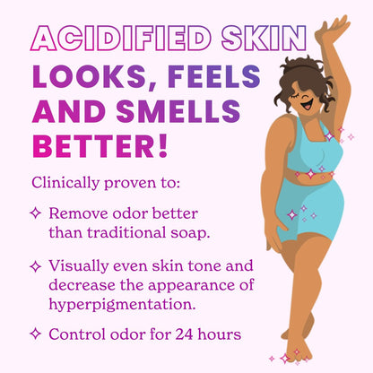 Lume Acidified Body Wash – 24h Geruchskontrolle – Entfernt Gerüche besser als Seife – Feuchtigkeitsspendend – SLS-frei, parabenfrei – Für empfindliche Haut geeignet – 240 ml (Clean Tangerine)