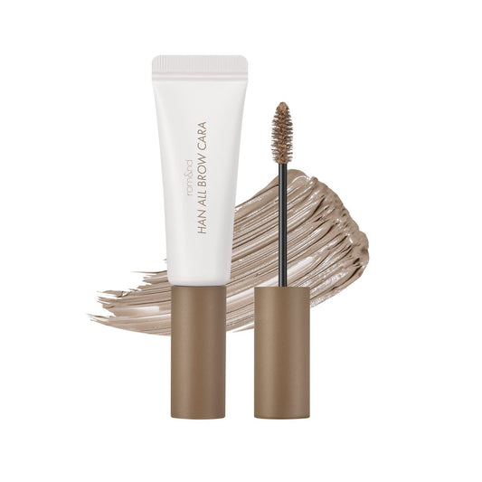 rom&nd HAN ALL BROW CARA 03 Modern Beige – Natürliche Augenbrauenaufhellung & -pflege für dunkle Brauen, lang anhaltend, flauschiger Finish