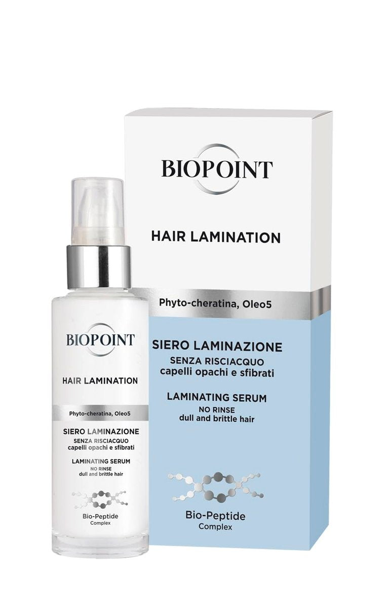 BIOPOINT Hair Lamination Step 3 – Laminierendes Serum für geschädigtes Haar, 50 ml – Made in Italy