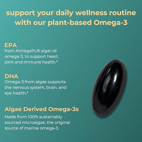 Iwi Omega-3 Essential, 30 Softgels (30 Portionen), Pflanzliches Algen-Omega-3 mit EPA + DHA, Nahrungsergänzungsmittel für Gehirn, Herz & Immunsystem, Alternative zu Krill- & Fischöl, Kein fischiger Nachgeschmack