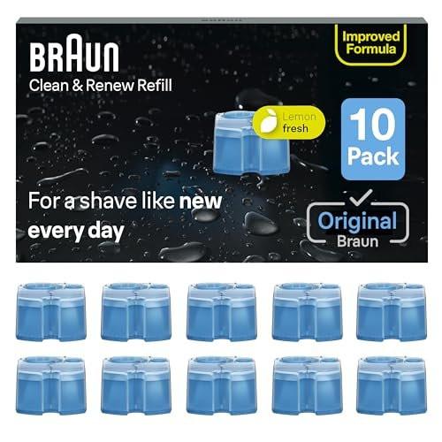 Braun Clean & Renew Nachfüllpatronen CCR – 10er-Pack Reinigungslösung für Clean&Charge System