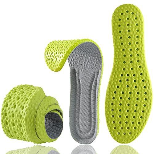 Memory Foam Einlegesohlen für Damen und Herren – Stoßdämpfende Schuheinlagen gegen Fußgeruch (Größe Herren 6-6.5 / Damen 7-7.5)