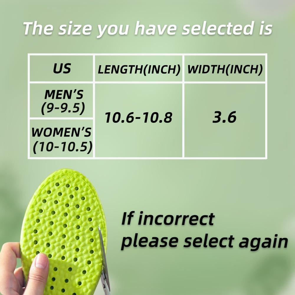 Einlegesohlen für Männer Frauen, Memory Foam Einlagen, Ersatz-Schuheinlagen für optimale Stoßdämpfung und Fußentlastung, verhindert Fußgeruch (Herren 9-9.5 / Damen 10-10.5)