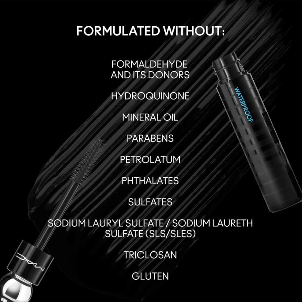 MAC Stack Superstack Mega Brush Waterproof Mascara – Black Stack, 0,41 oz