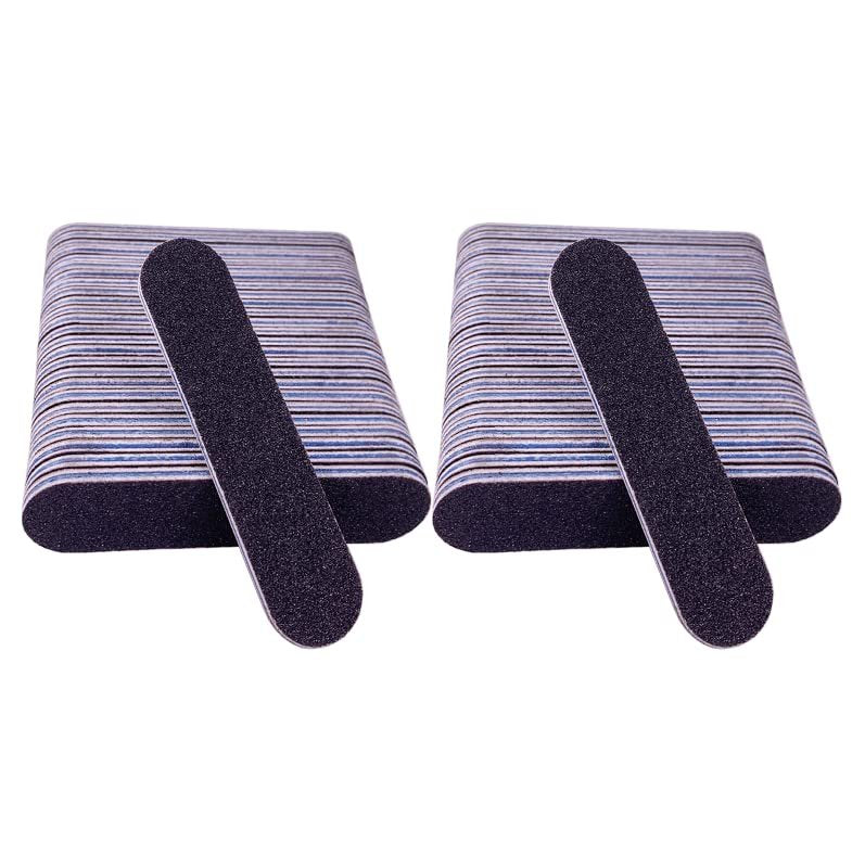 50er-Pack Nagelfeilen klein, 3,6 Zoll Emery Board Nagelfeilen für Acryl- und Naturnägel, 100/180 Grit doppelseitige Fingernagelfeilen, professionelle Maniküre-Pediküre-Feilen