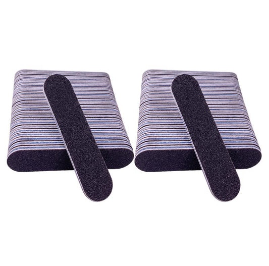 50er-Pack Nagelfeilen klein, 3,6 Zoll Emery Board Nagelfeilen für Acryl- und Naturnägel, 100/180 Grit doppelseitige Fingernagelfeilen, professionelle Maniküre-Pediküre-Feilen