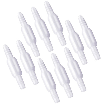 ANSNF Sauerstoffschlauch-Verbinder, 360° Drehverbinder für Sauerstoffkanüle, Vermeidung von Verwicklungen, Schlauch-Drehverbinder O2-Adapter (Weiß, 10er-Pack)