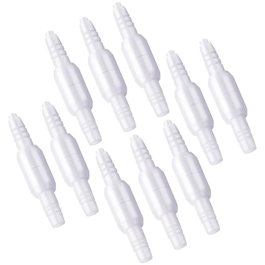 ANSNF Sauerstoffschlauch-Verbinder, 360° Drehverbinder für Sauerstoffkanüle, Vermeidung von Verwicklungen, Schlauch-Drehverbinder O2-Adapter (Weiß, 10er-Pack)