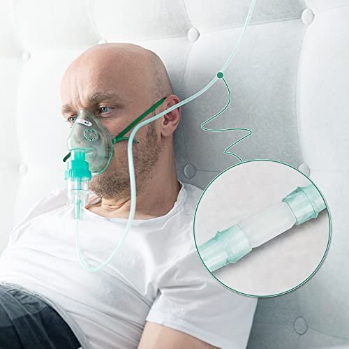 ANSNF Sauerstoffschlauch-Verbinder, 360° Drehverbinder für Sauerstoffkanüle, Vermeidung von Verwicklungen, Schlauch-Drehverbinder O2-Adapter (Weiß, 10er-Pack)