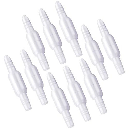 ANSNF Sauerstoffschlauch-Verbinder, 360° Drehverbinder für Sauerstoffkanüle, Vermeidung von Verwicklungen, Schlauch-Drehverbinder O2-Adapter (Weiß, 10er-Pack)