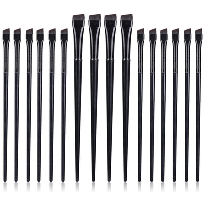 16-teiliges Augenbrauen- und Eyeliner-Pinselset – Feine, abgeschrägte und flache Pinsel für Make-up