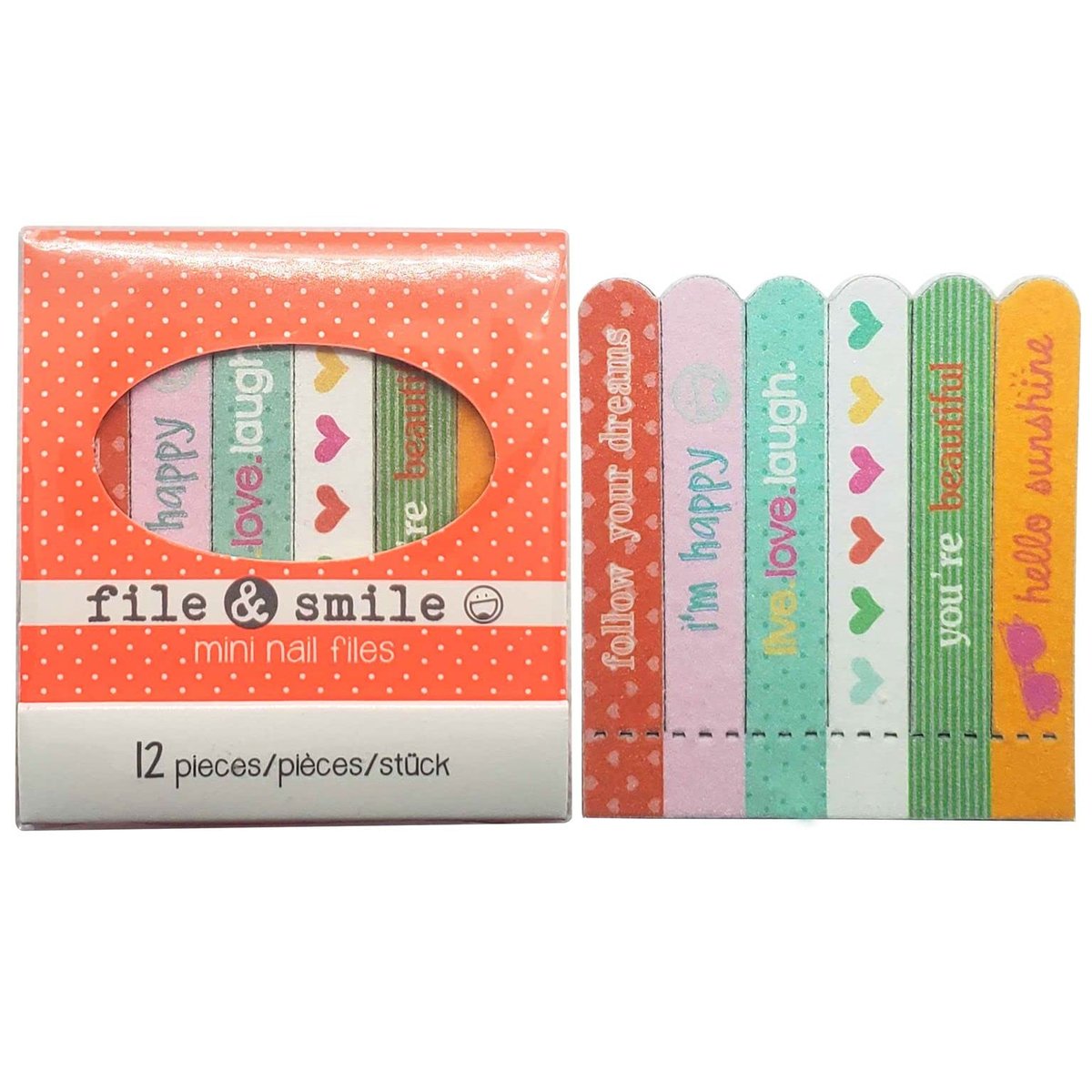 Mini Nail File Set - Professionelles Maniküre-Set für natürliche und künstliche Nägel - Feilen aus Sandpapier