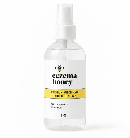 ECZEMA HONEY Premium Hamamelis & Aloe Spray – Gesichtsspray, unparfümierter Feuchtigkeitsspender, Make-up Spray, Aftershave & mehr (237 ml)