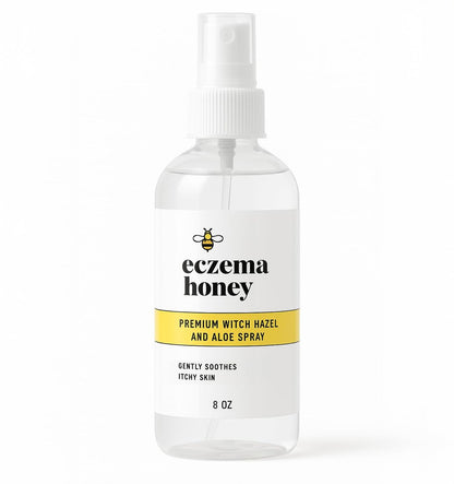 ECZEMA HONEY Premium Hamamelis & Aloe Spray – Gesichtsspray, unparfümierter Feuchtigkeitsspender, Make-up Spray, Aftershave & mehr (237 ml)