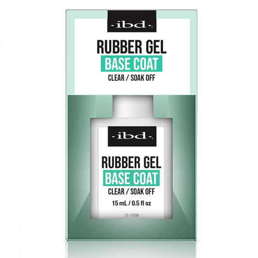 IBD Rubber Base Gel Nagellack, Basis – Klarer Soak-Off Builder Gel für Nagelstärkung und Bruchprävention, 0,5 fl oz