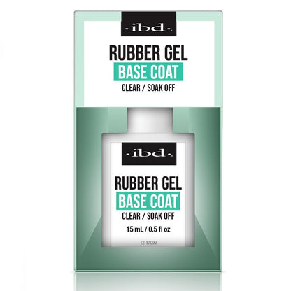 IBD Rubber Base Gel Nagellack, Basis – Klarer Soak-Off Builder Gel für Nagelstärkung und Bruchprävention, 0,5 fl oz