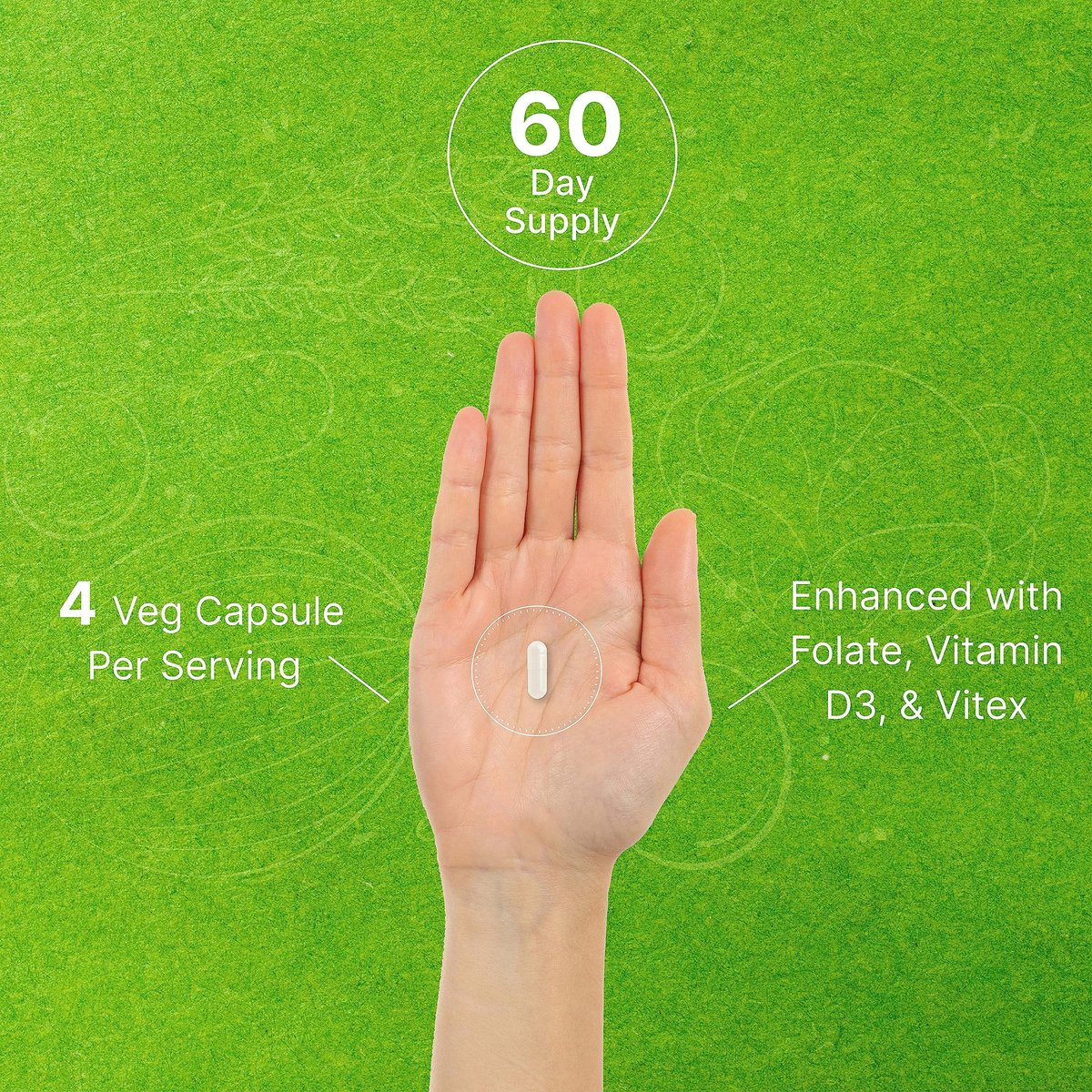 Myo-Inositol & D-Chiro Inositol Supplement für Frauen (40:1) | 2.050 mg pro Portion | 240 vegane Kapseln | mit Folsäure, Vitamin D3 & Vitex | Hormonelle Balance & Zyklusunterstützung | Non-GMO
