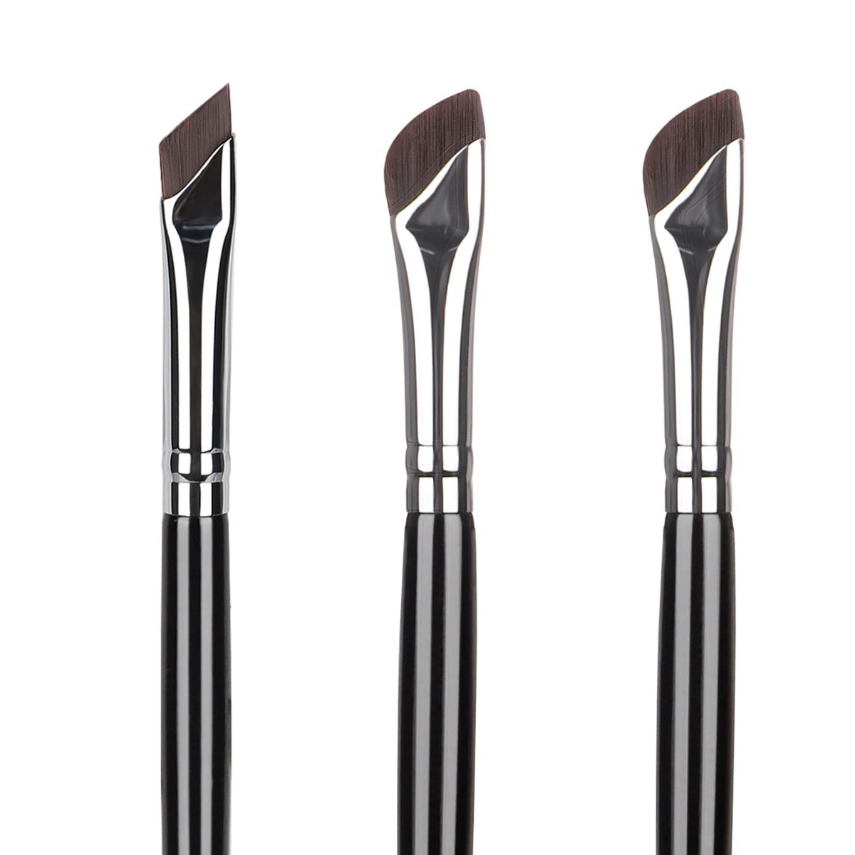 Etercycle Eyeliner Pinsel Set – Feiner abgewinkelter Eyeliner-, Augenbrauen- und Concealer-Pinsel, ultradünner Sichel-Pinsel für präzises Make-up (3 Stück)